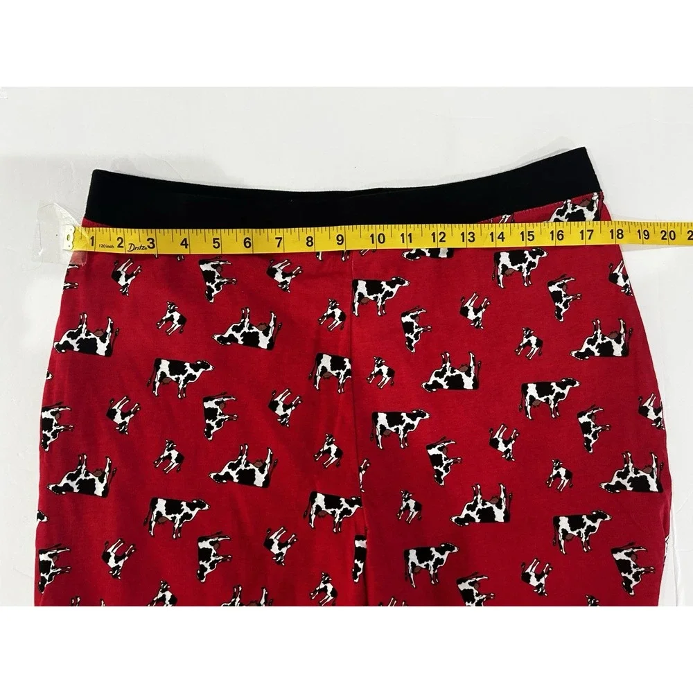 Leveret All Over Cow Print Pajama Set Mens XXL 100% Cotton Cows Farm Country Fun